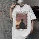 Tシャツ・POLOシャツ ストリート系 韓国ファッション オシャレ 服 ファッション レトロ ポリエステル 半袖 一般 ラウンドネック プリント