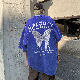 【お買い得】Tシャツ 人気 カッコイイ メンズ レトロ 半袖 ラウンドネック プリント アルファベット