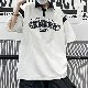 Tシャツ・POLOシャツ 韓国ファッション オシャレ 服 カジュアル ストリート系 夏 服 メンズ ポリエステル 半袖 一般 一般 POLOネック プルオーバー ボタン プリント プリント アルファベット