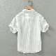 シャツ シンプル 韓国ファッション オシャレ 服 夏 服 ポリエステル 半袖 一般 一般 折り襟 シングルブレスト ギャザー 無地