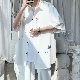 【おしゃれ度高め】シャツ メンズファッション オシャレ 服 五分袖 一般 折り襟 プリント アルファベット夏 服