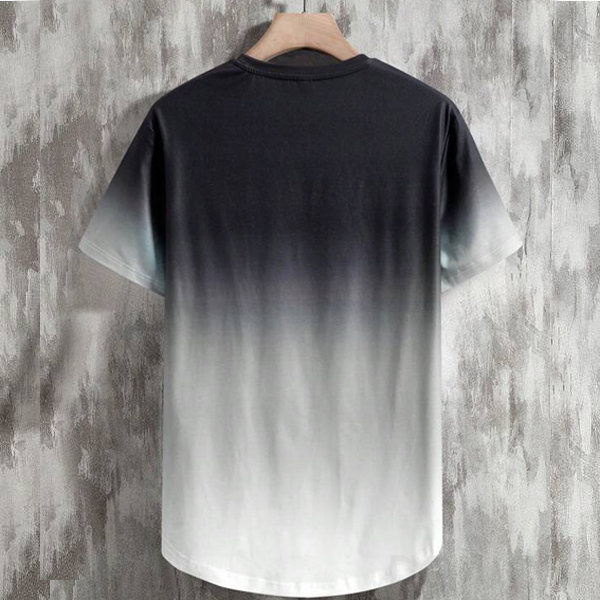 【特別デザイン】Tシャツ・POLOシャツ 春夏秋 ラウンドネック プルオーバー グラデーション色 シンプル ファッション