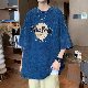 Tシャツ・POLOシャツ ファッション カジュアル 韓国ファッション オシャレ 服 夏 服 半袖 一般 ショート丈 ラウンドネック プルオーバー なし アルファベット