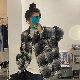 カジュアルシャツ・シフォンブラウスボタンその他一般春 服一般シンプルチェック柄折り襟韓国ファッション オシャレ 服なし長袖