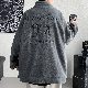 ジャケット シンプル 韓国ファッション オシャレ 服 冬  服 ポリエステル 長袖 一般 一般 スタンドネック ジッパー なし アルファベット