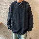 メンズ 秋 ファッションシャツ プルオーバー 無地 ラウンドネック 長袖 韓国ファッション オシャレ 服 一般 なし レトロ 秋冬 ポリエステル