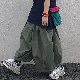 カジュアルパンツシンプルストリート系韓国ファッション オシャレ 服なしレギュラーウエストアンクル丈（9分丈）無地