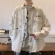 ジャケット シンプル 韓国ファッション オシャレ 服 秋  服 メンズ ポリエステル 長袖 一般 折り襟 シングルブレスト 無地