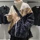 ジャケットシンプル韓国ファッション オシャレ 服ポリエステル長袖一般一般スタンドネックジッパー切り替え配色