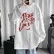 シャツ シンプル 長袖 ラウンドネック 韓国ファッション オシャレ 服 メンズ プルオーバー アルファベット 秋  服 なし 韓国系 コットン
