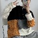 セーター なし 韓国ファッション オシャレ 服 プルオーバー 長袖 男女兼用 ポリエステル 配色 一般 カジュアル ラウンドネック シンプル 秋冬 一般