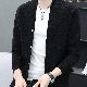カーディガンシンプルカジュアル韓国ファッション オシャレ 服メンズニット長袖一般一般スタンドネックシングルブレストボタン無地