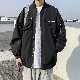 ジャケット シンプル ファッション カジュアル ストリート系 韓国ファッション オシャレ 服 秋  服 メンズ その他 長袖 一般 一般 ラウンドネック ジッパー ボタン 無地