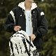 ジャケット ファッション カジュアル 韓国ファッション オシャレ 服 秋冬 メンズ ポリエステル 長袖 一般 一般 フード付き シングルブレスト ファスナー レイヤード / 重ね着風 配色
