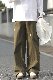 カジュアルパンツ韓国ファッション オシャレ 服シンプルメンズポリエステル刺繍20~40代ハイウエストロング丈無地