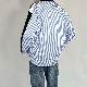 カーディガン カジュアル ストリート系 韓国ファッション オシャレ 服 シンプル ファッション メンズ ポリエステル 長袖 一般 一般 Vネック シングルブレスト ボタン 切り替え 配色 ストライプ柄