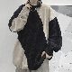 セーター シンプル ファッション カジュアル 韓国ファッション オシャレ 服 秋冬 メンズ ポリエステル 長袖 一般 一般 ラウンドネック プルオーバー なし 配色