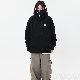 個性的なデザイン ストリート系 韓国系 プルオーバー アルファベット プリント ジッパー フード付き プラスサイズ ファッション 秋冬 パーカー