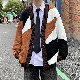 カーディガン カジュアル 韓国ファッション オシャレ 服 ナチュラル シンプル ファッション 秋冬 メンズ ポリエステル 長袖 一般 一般 Vネック シングルブレスト ボタン 配色