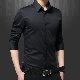 シャツシンプル韓国ファッション オシャレ 服ポリエステル長袖一般一般折り襟シングルブレストボタン20~40代無地