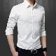 シャツシンプル韓国ファッション オシャレ 服ポリエステル長袖一般一般折り襟シングルブレストボタン20~40代無地