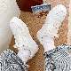 スニーカー 韓国ファッション オシャレ 服 春秋 メンズ PU 滑りとめ カジュアル シンプル 定番 日常 ins風 クロスストラップ フラットヒール 丸トゥ   ラバー