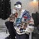 【個性的なデザイン】セーター メンズファッション 人気 秋冬 メンズ 長袖 ラウンドネック ハイネック プルオーバー 配色