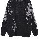 組み合わせ自由 カジュアル 配色 長袖 プルオーバー ラウンドネック セーター