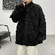 カーディガン シンプル 韓国ファッション オシャレ 服 春秋 ポリエステル 長袖 一般 一般 POLOネック なし 無地