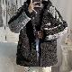 綿コート・ダウンジャケット カジュアル 定番 韓国ファッション オシャレ 服 ファッション 冬  服 その他 長袖 一般 フード付き ジッパー 切り替え アルファベット