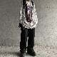 Tシャツ・POLOシャツストリート系韓国ファッション オシャレ 服ポリエステル長袖一般一般ラウンドネックプルオーバープリントプリント