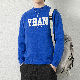 人気高い 全4色 セーター ファッション カジュアル 韓国系 アルファベット プリント 配色 ラウンドネック 秋冬 ルーズ メンズ セーター