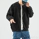 5色展開 ジャケット ファッション カジュアル 韓国系 切り替え ファスナー 配色  スタンドネック ルーズ 秋冬 メンズ ジャケット