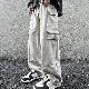 デニムパンツ ファッション カジュアル ストリート系 定番 韓国ファッション オシャレ 服 オールシーズン その他 ファスナー レギュラーウエスト ロング丈 無地