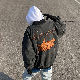 絶対流行 レトロ ストリート系 アルファベット プリント 刺繍 ファッション カジュアル ポケット付き 秋冬 ジャケット