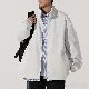 高品質 可逆 ジャケット ファッション カジュアル アルファベット プリント ジッパー 折り襟 ルーズ 秋冬 メンズ ジャケット