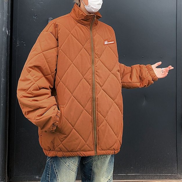 綿コート・ダウンジャケット一般定番シンプルファッションその他アルファベットスタンドネック長袖なし秋冬ジッパーカジュアル韓国ファッション オシャレ 服