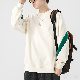 人気高い 3色展開 パーカー 韓国系 ファッション カジュアル 配色 ストライプ柄 ラウンドネック 秋冬 メンズ パーカー
