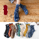 ソックス・手袋 シンプル ファッション カジュアル 韓国ファッション オシャレ 服 秋冬 メンズ 配色 切り替え なし 配色