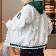 絶対流行 ジャケット 韓国系 カジュアル ファッション アルファベット プリント 配色 ボーダー 切り替え フード付き 秋冬 メンズ ジャケット