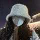 帽子 韓国ファッション オシャレ 服 秋冬 なし 無地 スエード生地