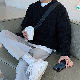 セーターシンプルファッションカジュアル韓国ファッション オシャレ 服秋冬メンズ混紡長袖一般一般Vネックプルオーバーなし無地