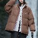 人気高い カップル 綿コート 韓国系 ファッション カジュアル プリント 防風防水 スタンドネック シンプル 秋冬 綿コート