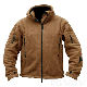 高品質 防寒 ジャケット ファッション カジュアル 暖かい ジッパー 無地 フード付き 秋冬 メンズ ジャケット