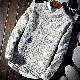 セーターファッションカジュアル韓国ファッション オシャレ 服秋冬ニット一般一般ラウンドネックプルオーバー刺繍配色