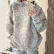 パーカー・トレーナー シンプル カジュアル 韓国ファッション オシャレ 服 秋冬 ポリエステル 長袖 一般 一般 フード付き プルオーバー 切り替え 刺繍 無地 ビックシルエット 伸縮性あり