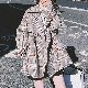 気質アップ！ダブルブレスト 韓国系 折襟 チェック柄 カジュアル ストラップ 通勤/OL ファッション トレンチコート