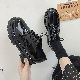 [地雷系 女性用ブーツ]ショートブーツ  厚底 ローヒール ラウンドトゥ 痛くない 疲れない カジュアル シンプル  春秋冬 デイリー お出かけ