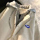 ジャケット カジュアル 韓国ファッション オシャレ 服 冬  服 ポリエステル 長袖 一般 フード付き ジッパー 切り替え レイヤード / 重ね着風 配色