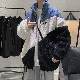 ジャケットシンプル韓国ファッション オシャレ 服長袖一般スタンドネックなし配色